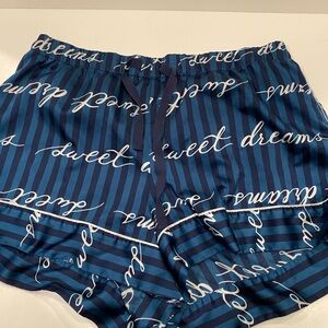 Victoria's Secret Blue Striped Lounge Shorts